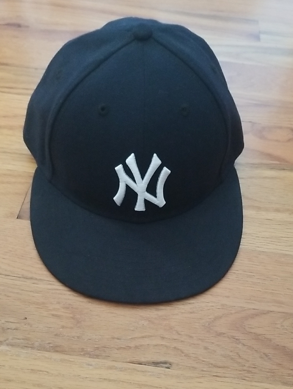 New Era Black Cap with White NY Logo